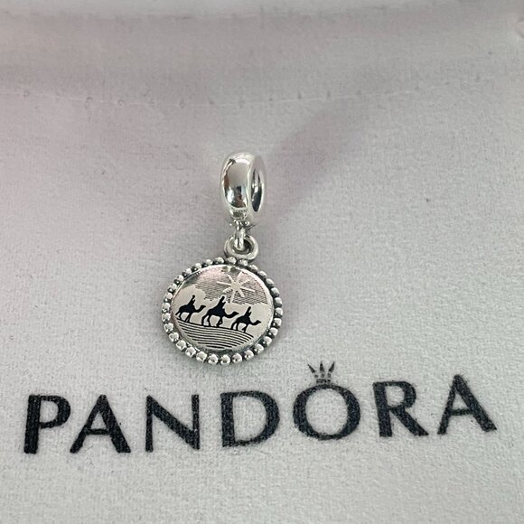 Pandora Three Kings Gift Of The Magi Christmas Sterling Silver Dangle Charm - Picture 1 of 3